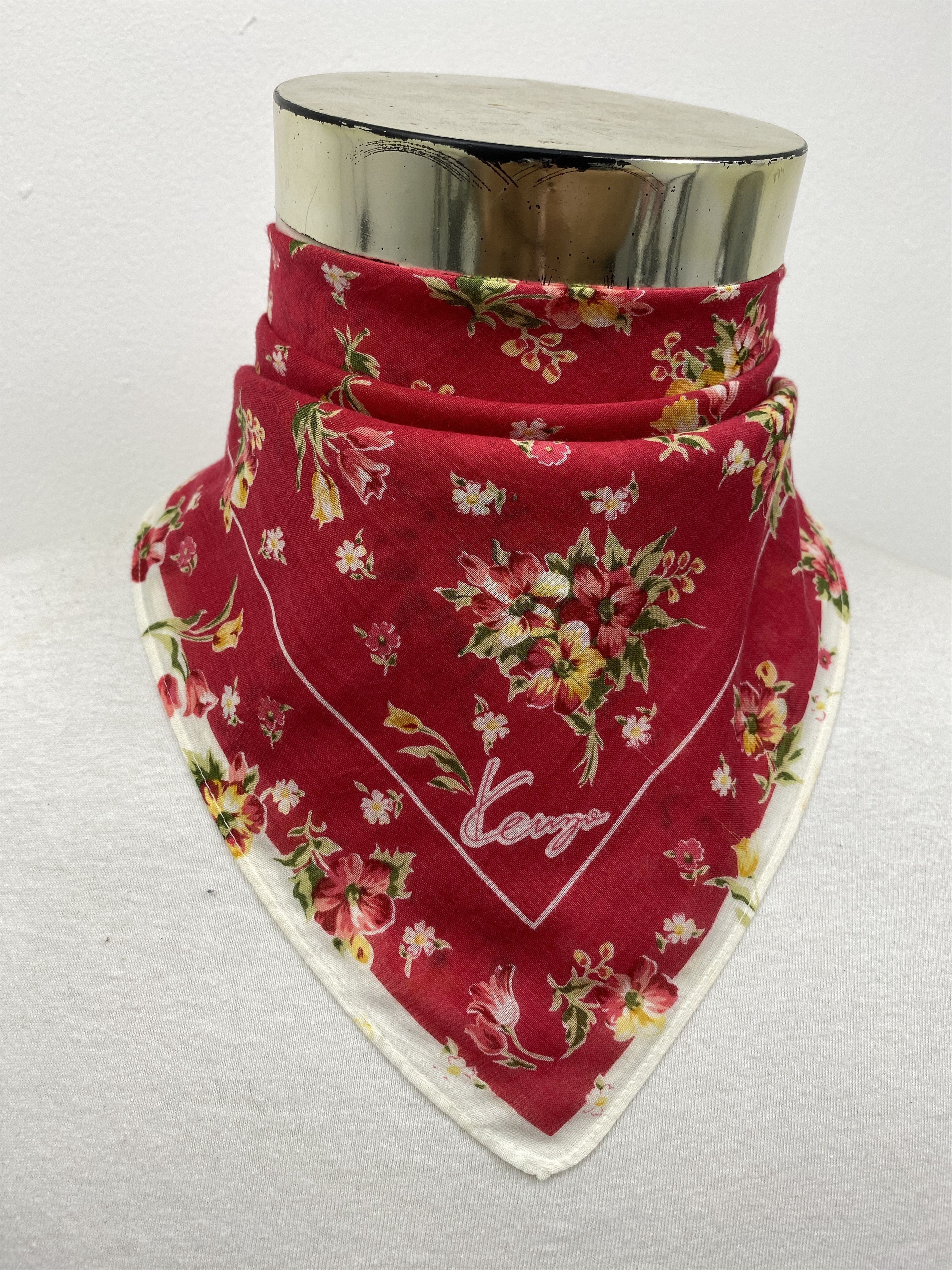 Kenzo × Vintage Kenzo Handkerchief / Bandana / Neckerchief HKC0205 Size ONE SIZE - 1 Thumbnail