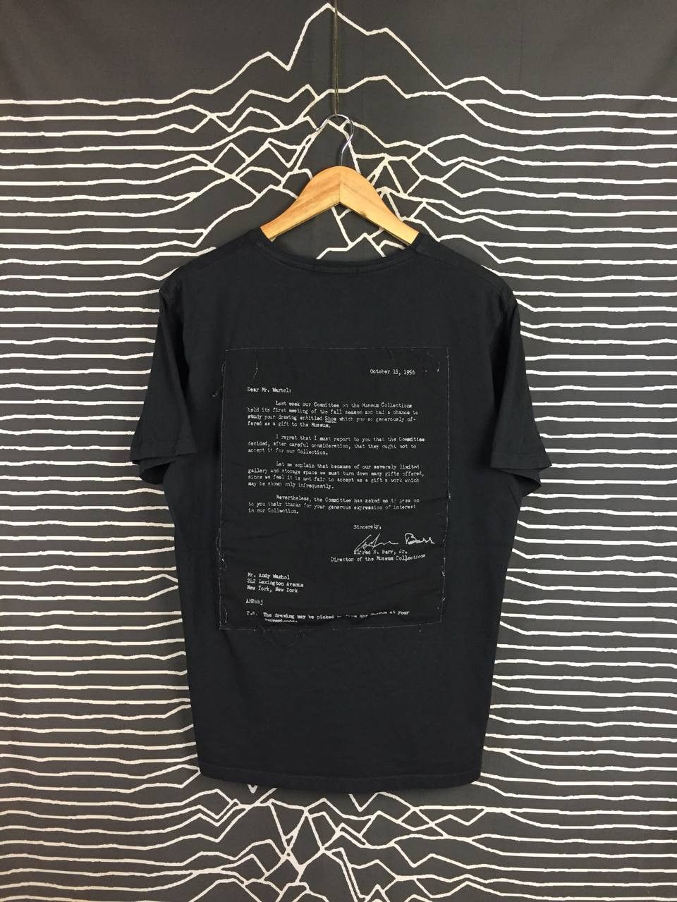 Vintage Gianni Lupo Outcome Andy Warhol MoMA Rejection Letter Tee Size US L / EU 52-54 / 3 - 2 Thumbnail