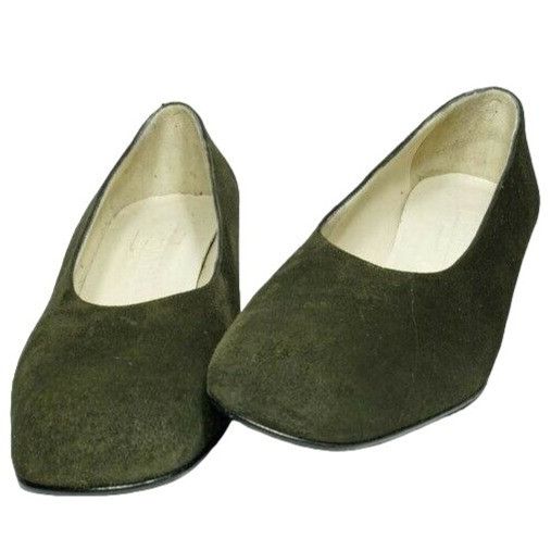Giorgio Armani NEW Giorgio Armani Women 9M Italian Dark Green Suede Leather Size US 9 / IT 39 - 8 Thumbnail