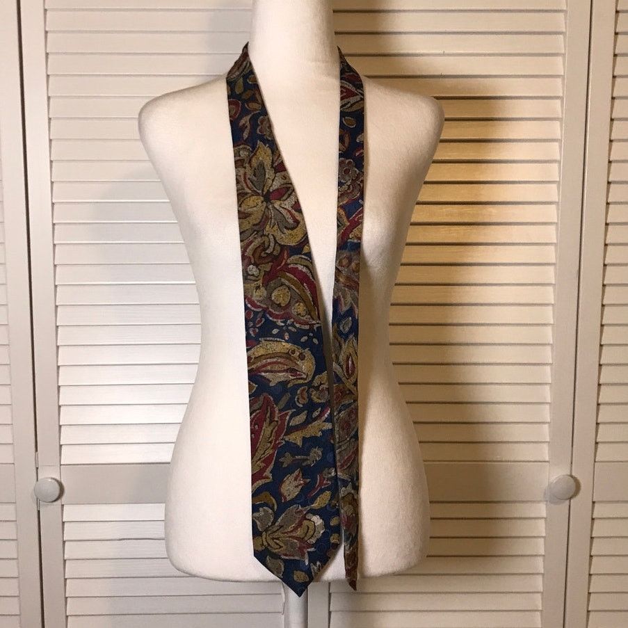 Towncraft Towncraft Floral Classic Wide Mens Necktie Size ONE SIZE - 2 Thumbnail