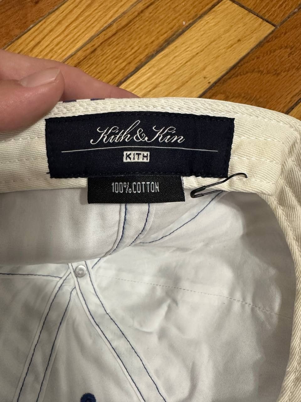 Kith Kith & Kin Serif Striped Cap Current Size ONE SIZE - 8 Thumbnail