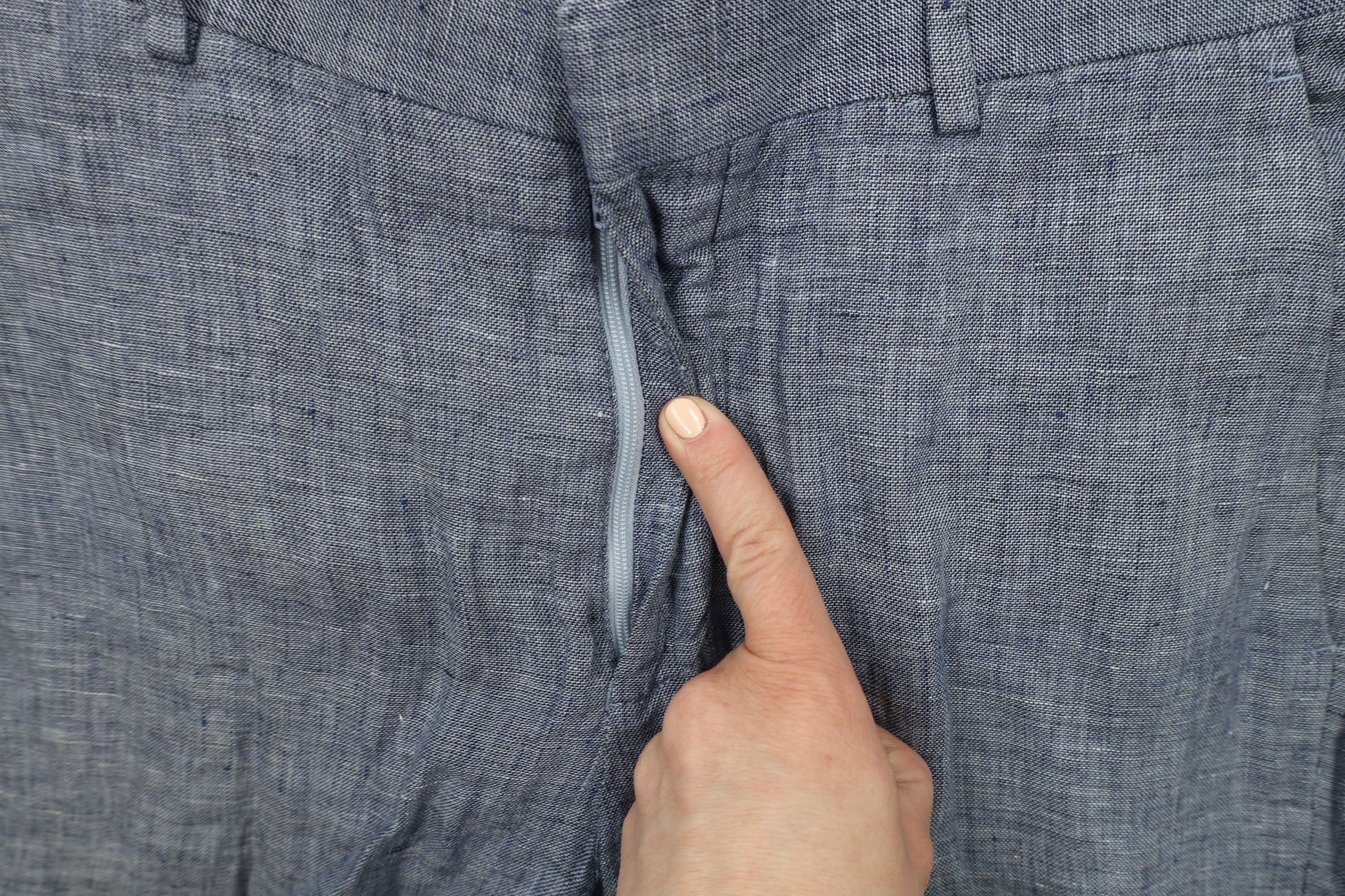Vintage Vintage Streetwear Irish Linen Chambray Chino Pants Blue Size US 34 / EU 50 - 6 Thumbnail