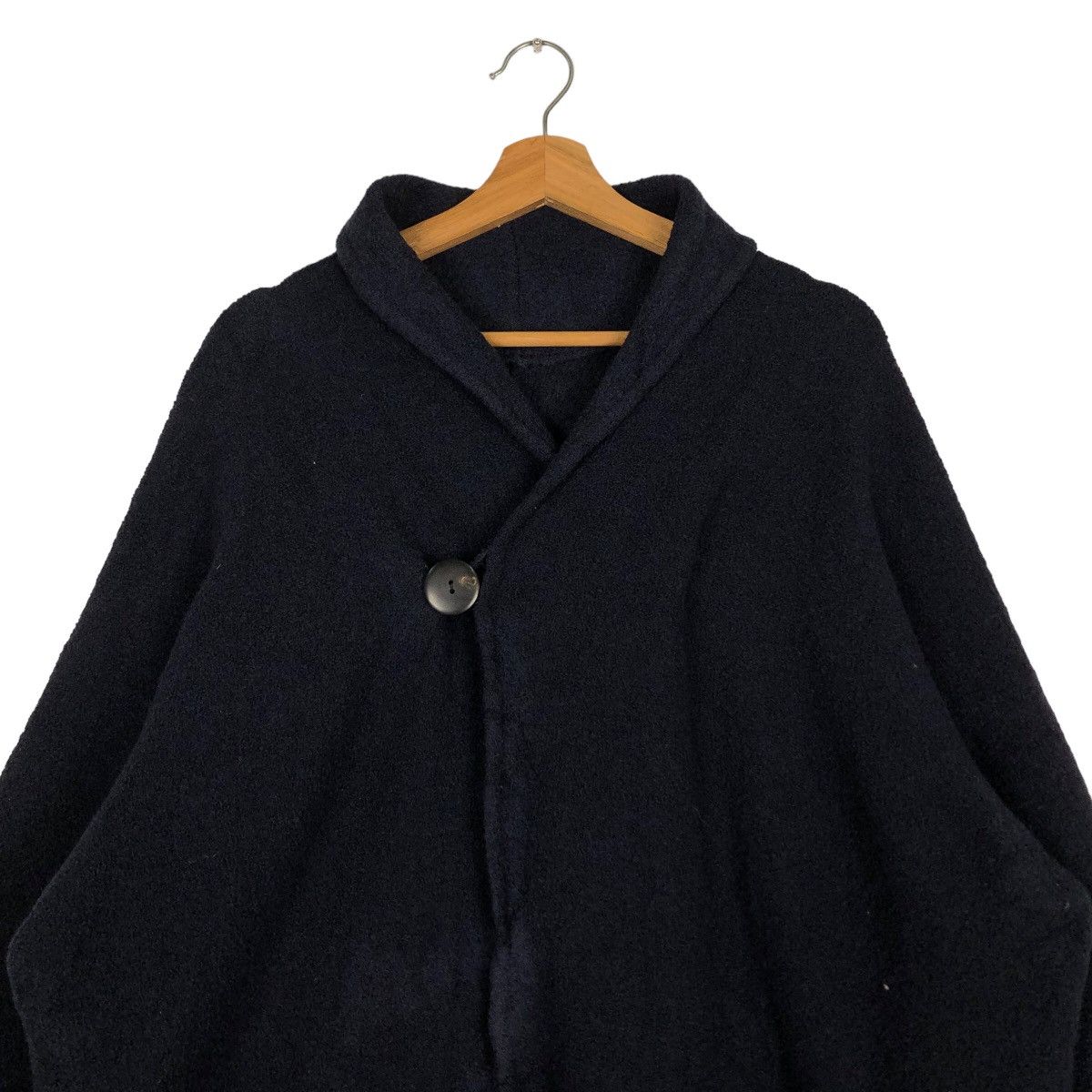 Issey Miyake 🔥Rich Black - Long Fly Coats Jacket Jungmen Japan Size US L / EU 52-54 / 3 - 3 Thumbnail