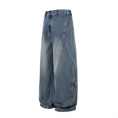 Japanese Brand × Jean Pants Loose trendy wide-leg versatile scimitar jeans Size US 32 / EU 48 - 2 Thumbnail