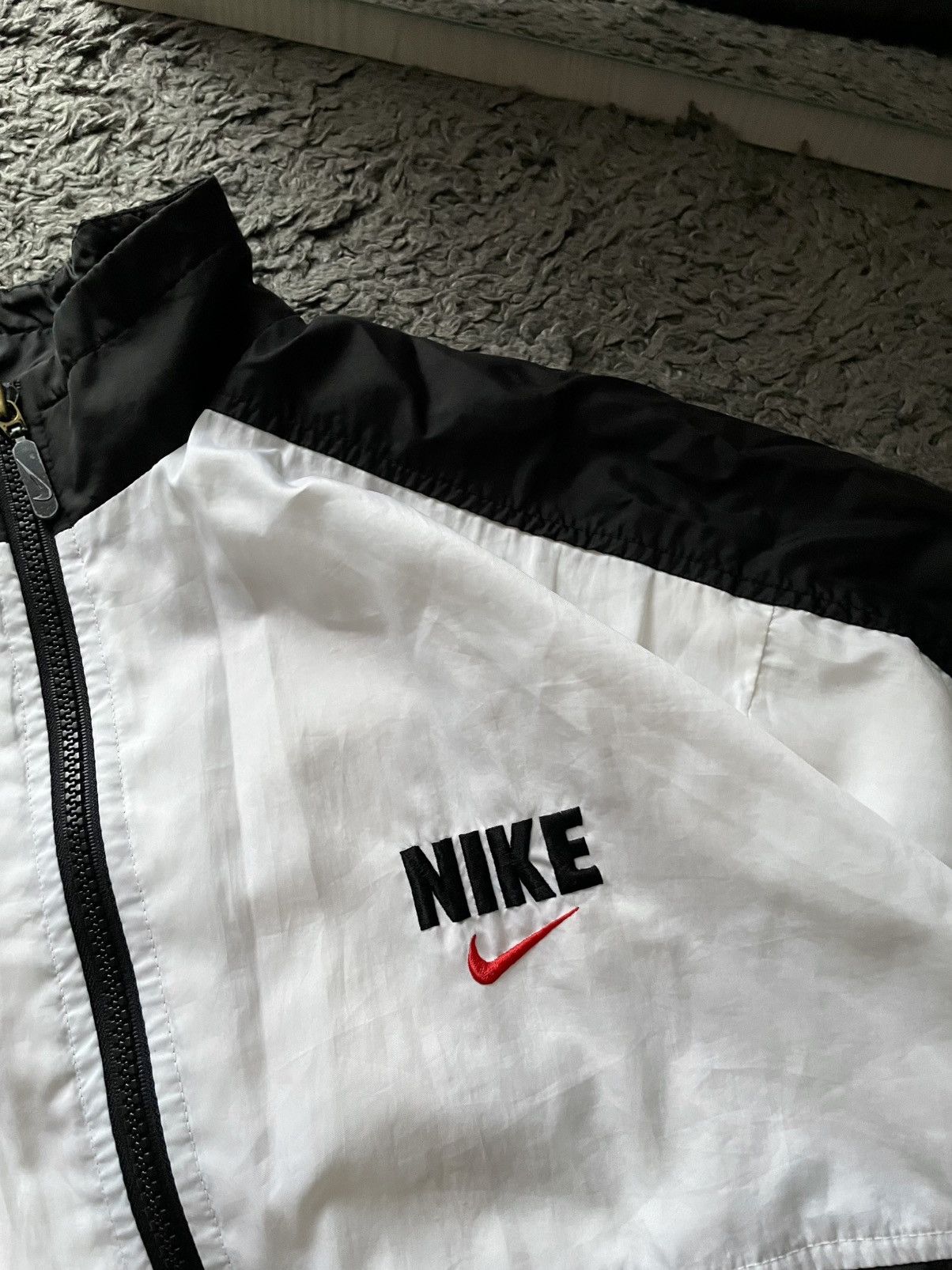 Nike × Vintage 90s Nike Vintage Light Jacket Streetwear Big Logo Swoosh Y2k Size US S / EU 44-46 / 1 - 15 Thumbnail