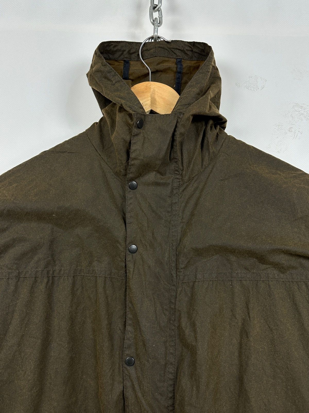Barbour Vintage Barbour Waxed Durham Olive Green Coat Jacket Size US M / EU 48-50 / 2 - 8 Thumbnail