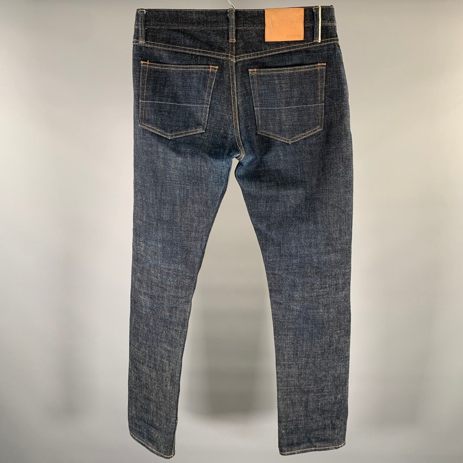 Gustin GUSTIN Size 34 Indigo Selvedge Denim Slim Fit Jeans Size US 32 / EU 48 - 2 Thumbnail