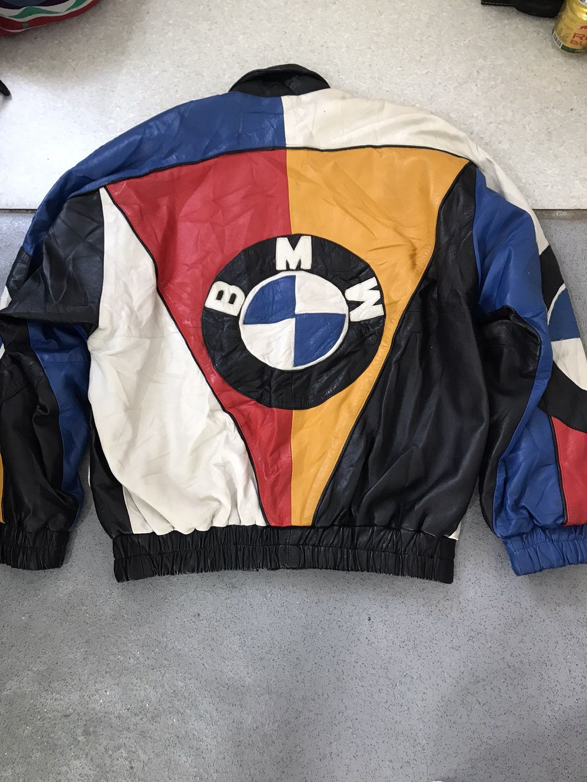BMW × Vintage Vintage BMW BLOCK COLOUR GENUINE LEATHER JACKET Size US M / EU 48-50 / 2 - 2 Thumbnail