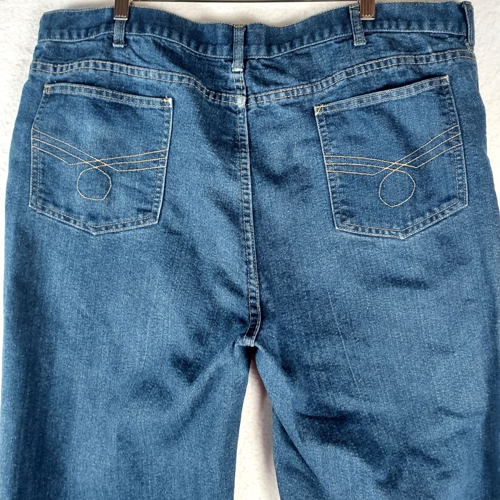 Vintage David Taylor Mens Jeans 40x32 Blue Comfort Fit Straight 5-Pocket Denim High Rise Regular Rise Vintage No Size US 40 / EU 56 - 3 Thumbnail