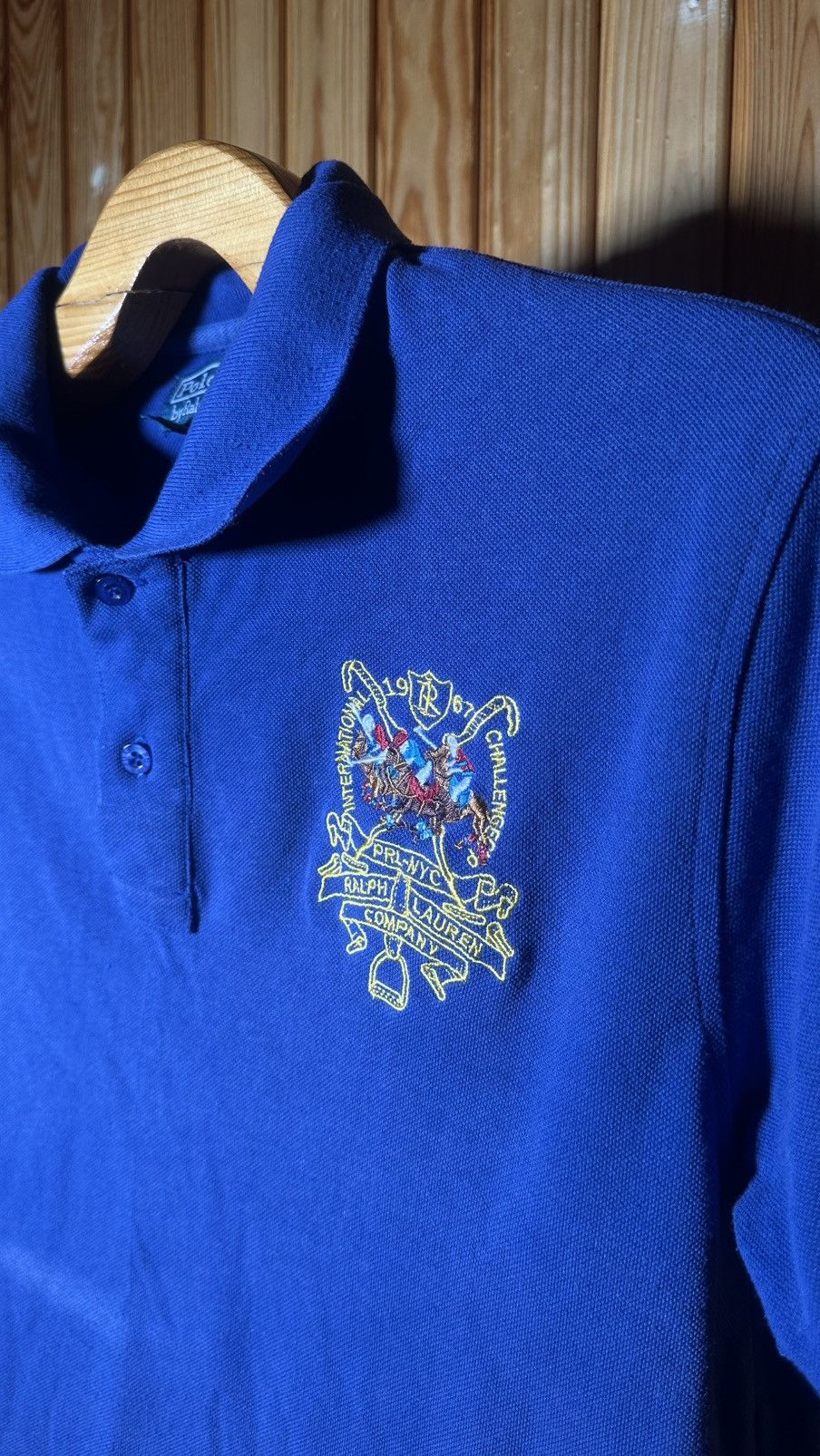 Polo Ralph Lauren Polo Ralph Lauren Y2KTriple Pony Horse Embroidered Shirt Size US XL / EU 56 / 4 - 8 Thumbnail