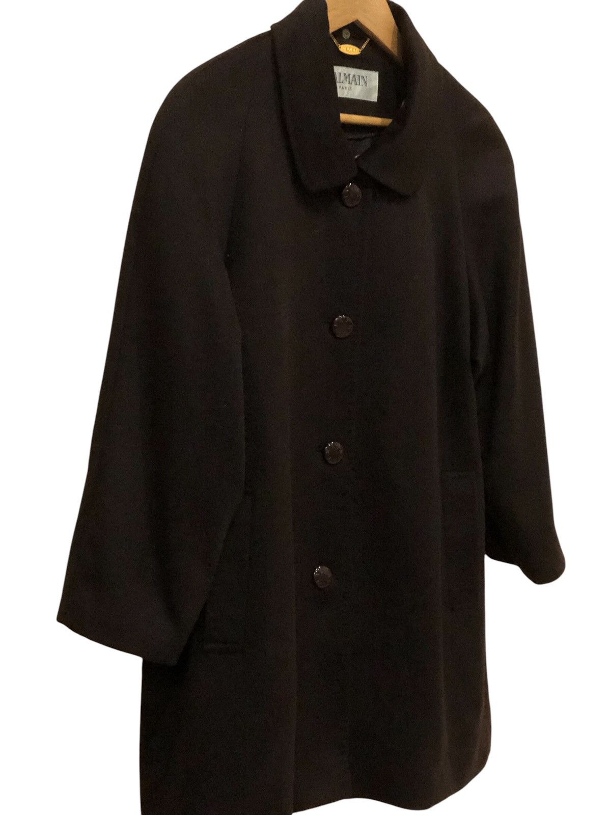 Balmain Balmain Mix Wool Coat Winter Loose Armpit Button Size M / US 6-8 / IT 42-44 - 3 Thumbnail