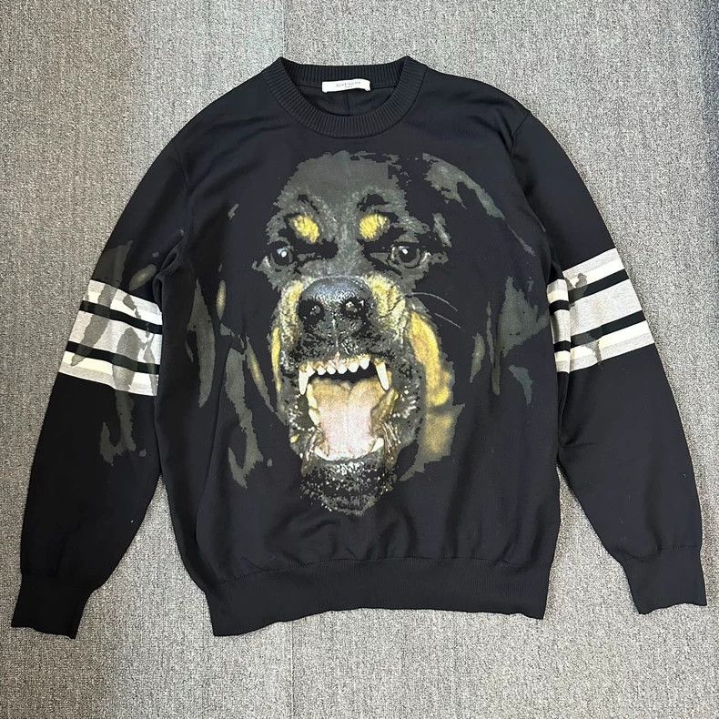 Givenchy Givenchy Rottweiler Striped Sweatshirt Black XL