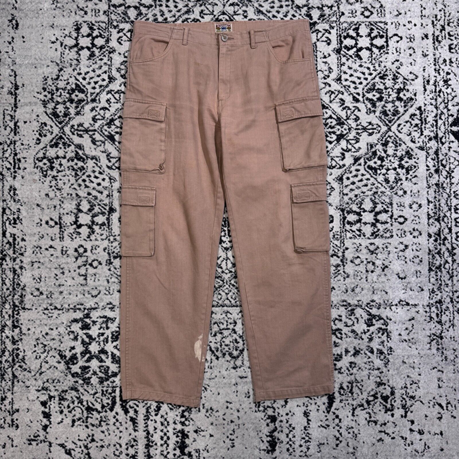 Vintage Vintage Unisex Beige Cotton Cargo Pants Size W38 Y2K 90s Size US 38 / EU 54 - 1 Thumbnail