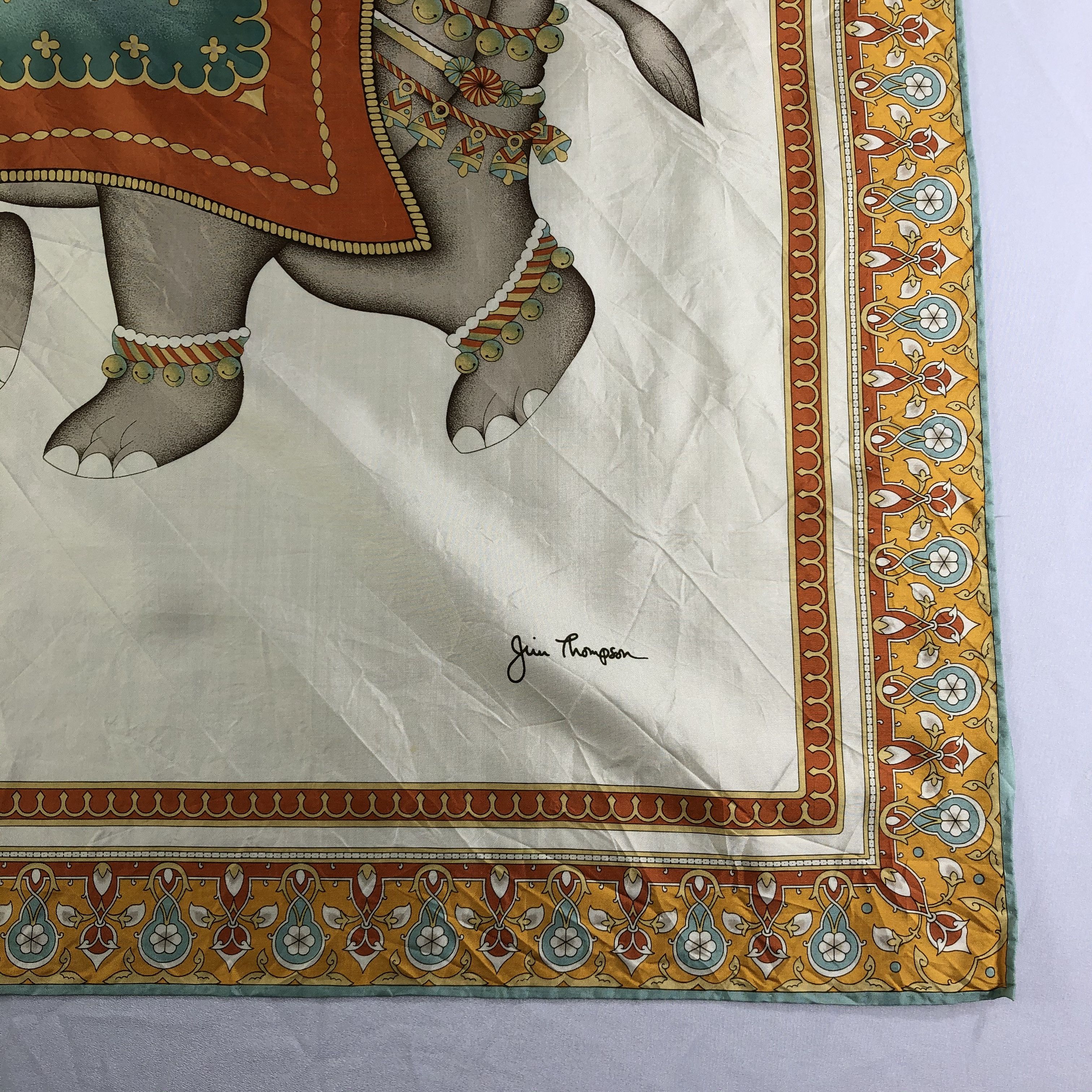 Jim Thompson × Vintage Vintage Jim Thompson Silk Scarf Size ONE SIZE - 4 Thumbnail