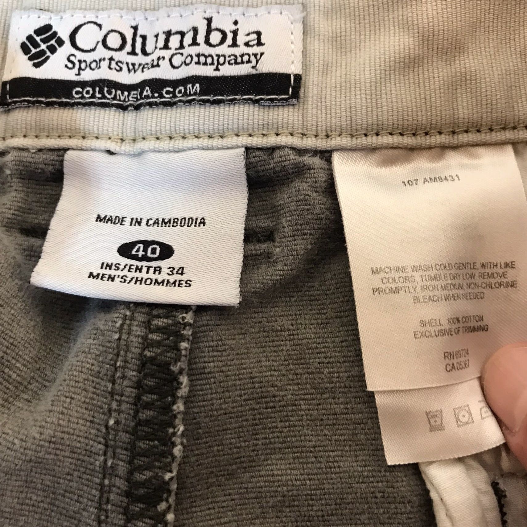 Vintage Columbia Sportswear Men’s Chino Pants Size 40X34 Gray Casual Workwear Breathable Cotton Size US 40 / EU 56 - 4 Thumbnail