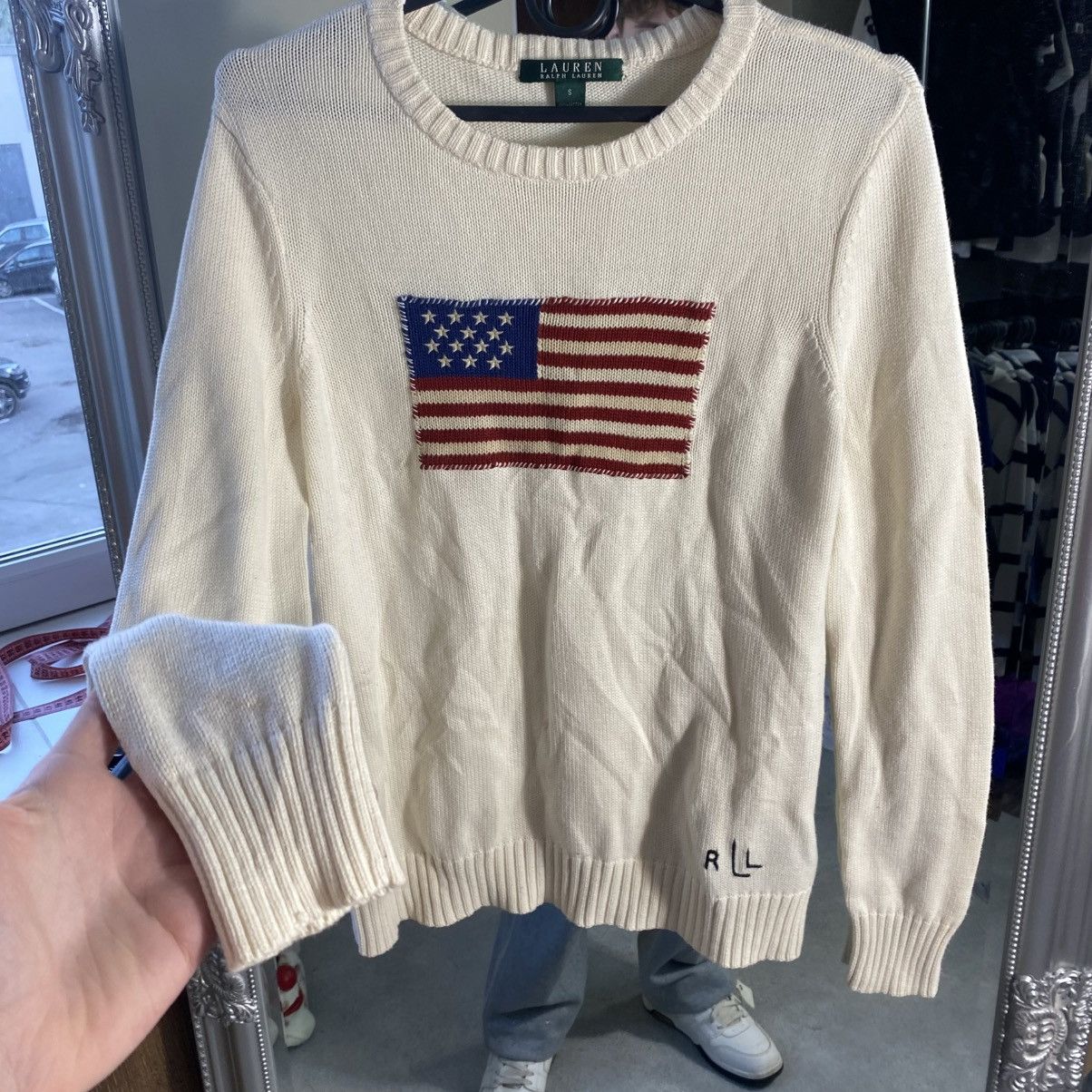 Polo Ralph Lauren Polo Ralph Lauren Sweater USA flag vintage Size US S / EU 44-46 / 1 - 4 Thumbnail