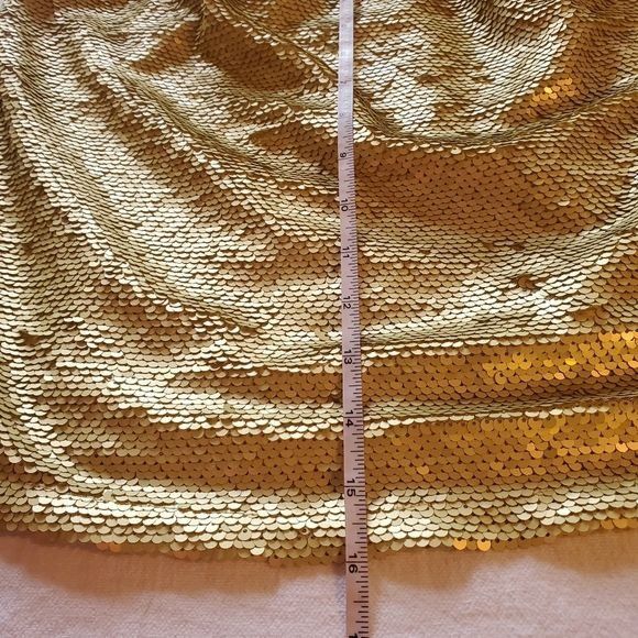 Anthropologie Anthropologie Sequin Gold Lined Sz. M Tube Top Size M / US 6-8 / IT 42-44 - 9 Thumbnail