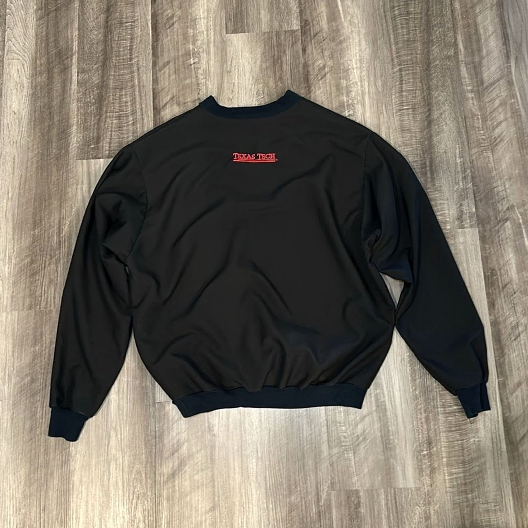 X-LARGE VINTAGE Datrek Texas Tech Red Raiders Pullover Sweatshirt - Black, Large, Men Size US L / EU 52-54 / 3 - 3 Thumbnail