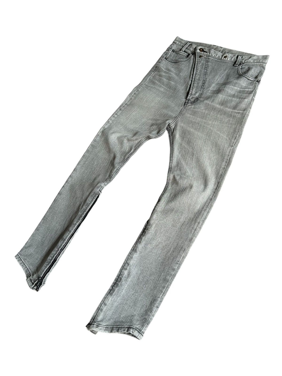 Japanese Brand 2011 ss - AG by Experiment high rise asymmetrical jeans Size US 30 / EU 46 - 4 Thumbnail