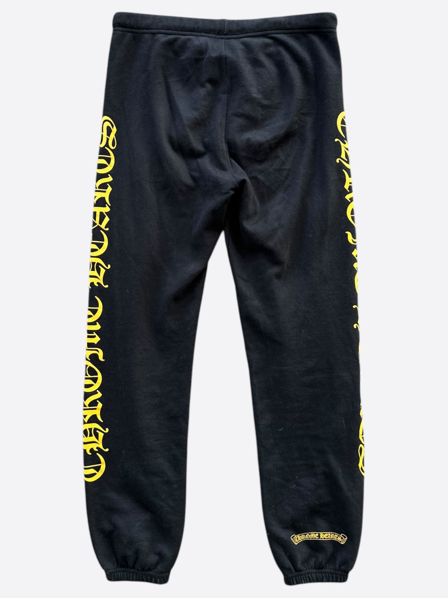 Chrome Hearts Chrome Hearts Black & Yellow Script Sweatpants Size US 32 / EU 48 - 2 Thumbnail