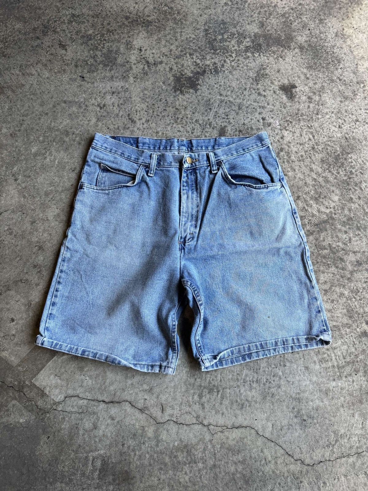Vintage × Wrangler Sick Vintage Y2K Skater Streetwear Wrangler Jorts Size US 34 / EU 50 - 1 Thumbnail
