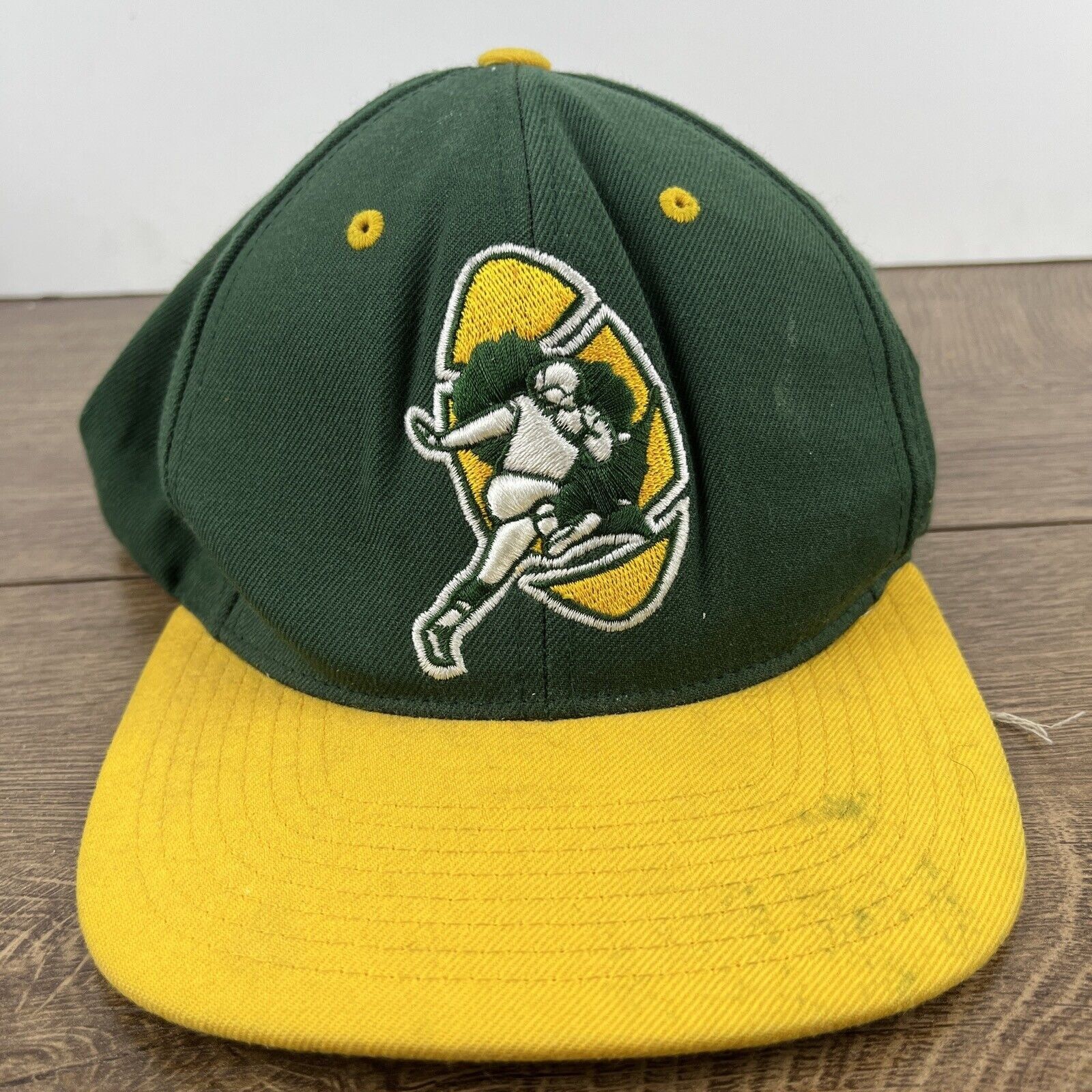 Mitchell & Ness Vintage Green Bay Packers Hat Green Hat Snapback Adjustable Size ONE SIZE - 4 Thumbnail