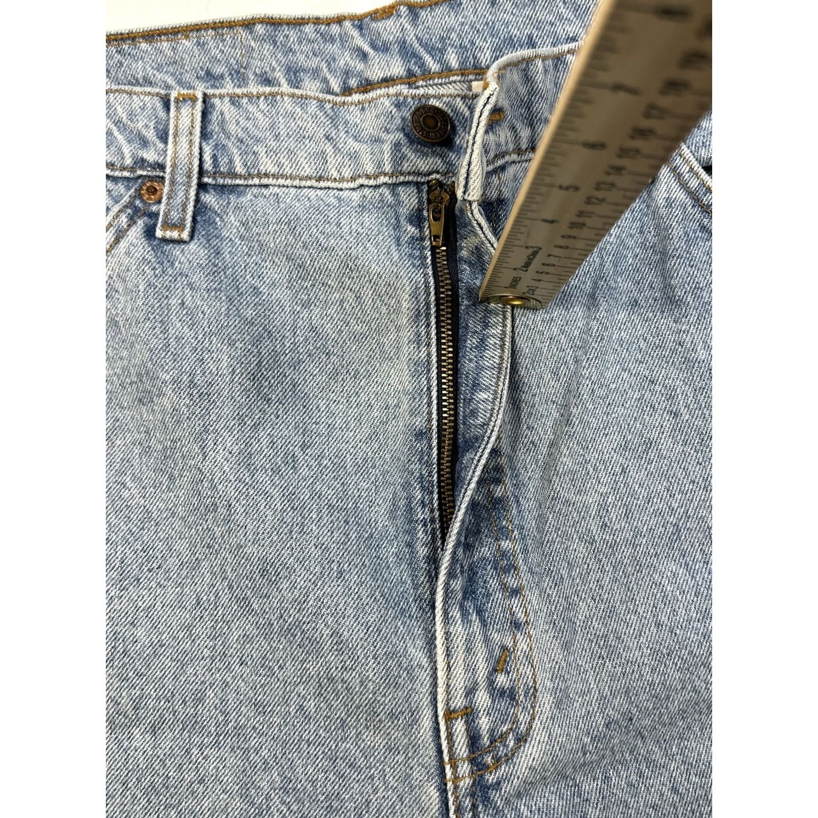 Levi's VINTAGE Levi's Jeans 505 Regular 40x30 Denim Orange Tab Mens Straight 5-Pocket Classic Levi's 505 100% Cotton Orange Tab Logo Vintage Jeans Men Size US 40 / EU 56 - 5 Thumbnail