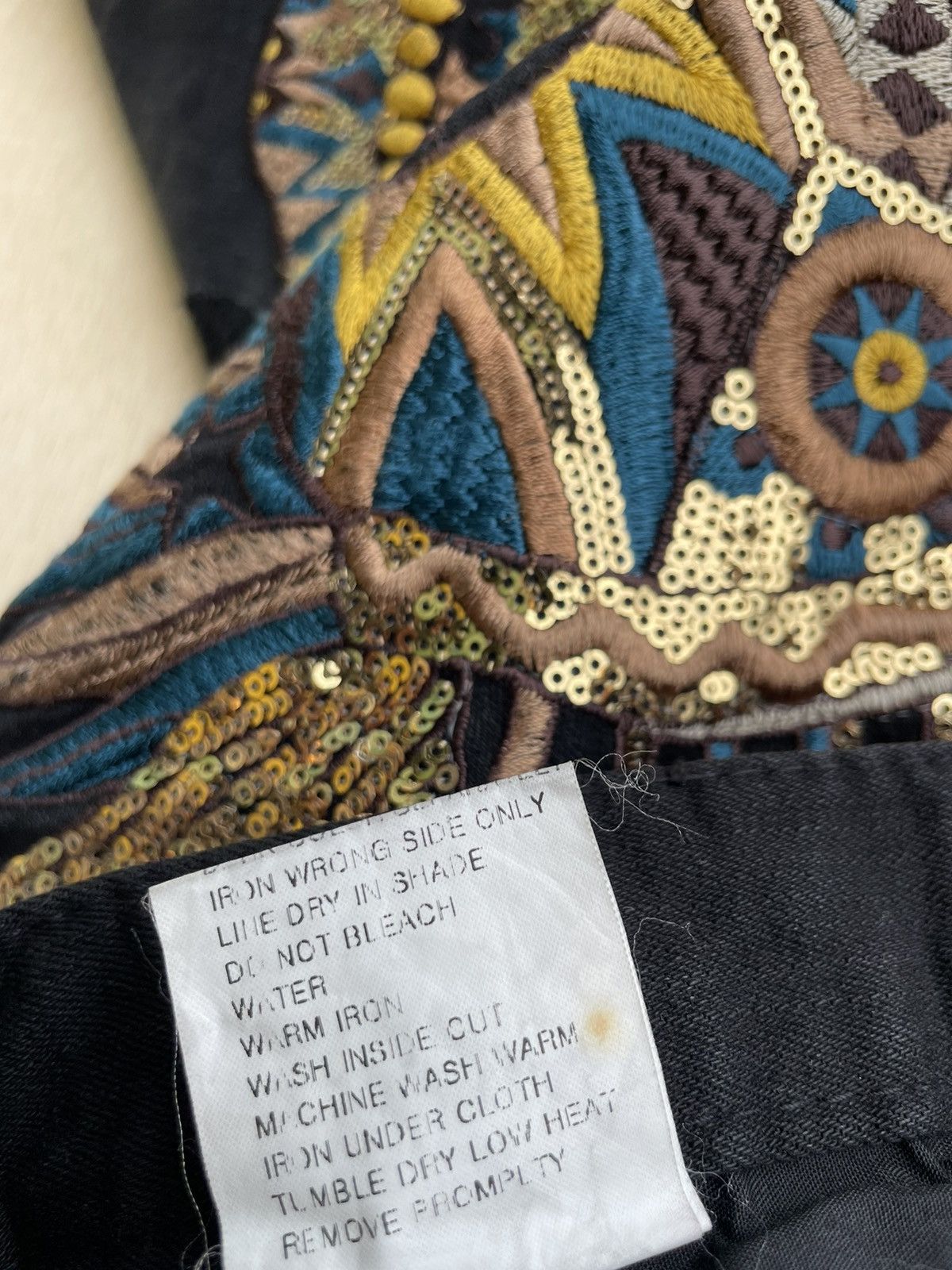14th Addiction × 20471120 × Japanese Brand Brush Real Skull Distressed Pants Size US 31 - 9 Thumbnail