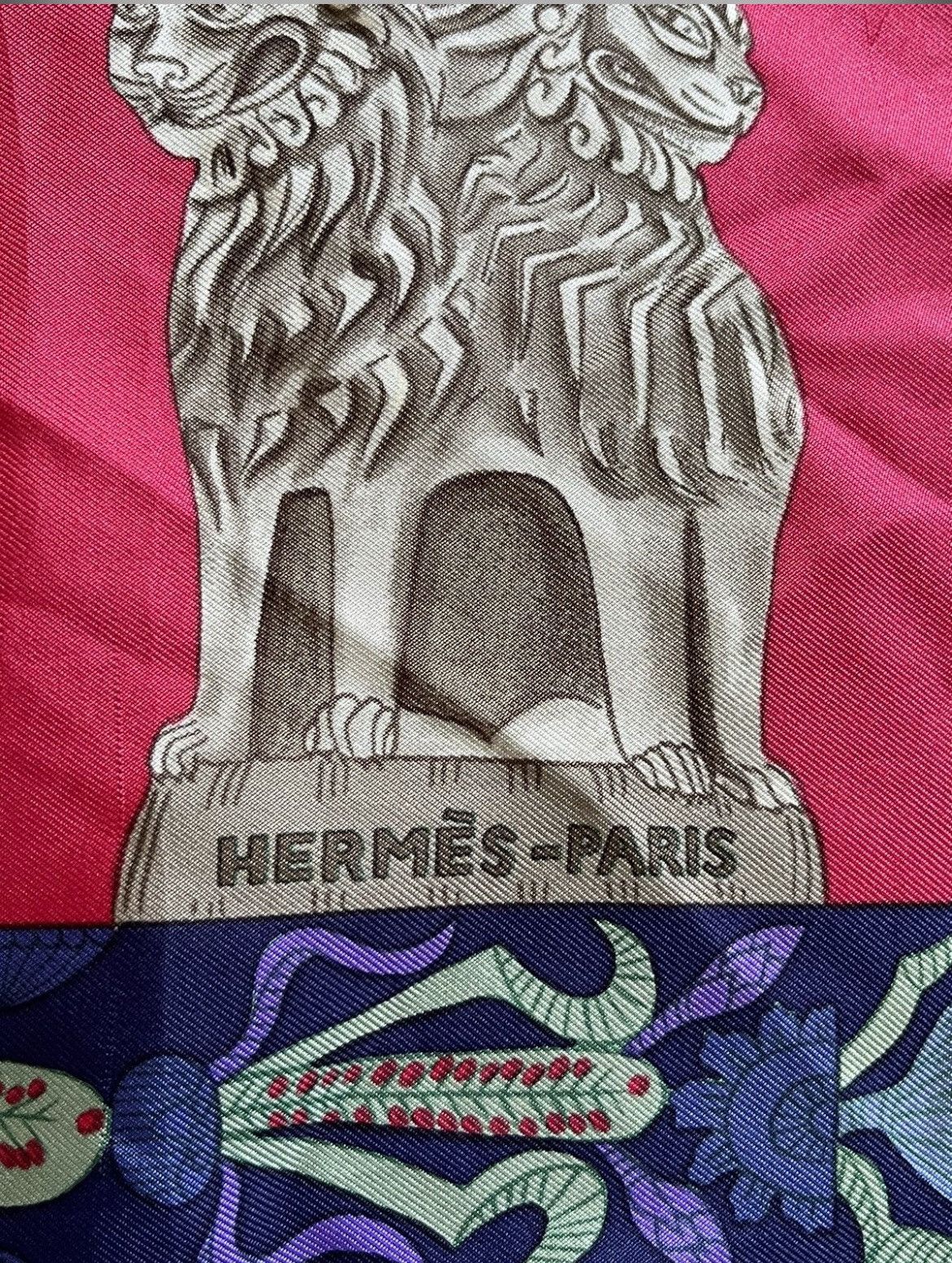 Hermes Torana Hermes Silk Scraf by Annie Faivre in 1987 Size ONE SIZE - 3 Thumbnail