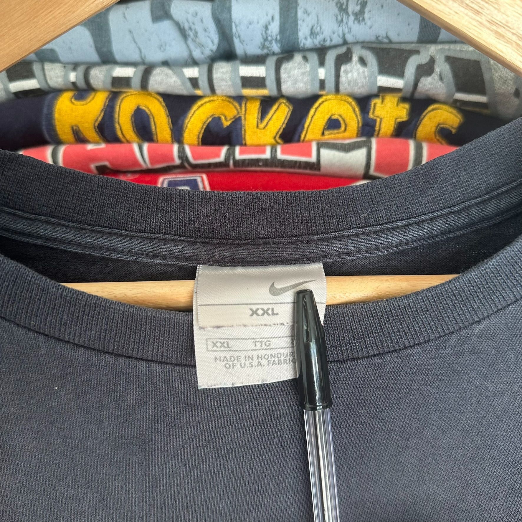 Nike Vintage Y2K Nike Center Swoosh T-Shirt Long Sleeve Black XXL Size US XXL / EU 58 / 5 - 6 Thumbnail