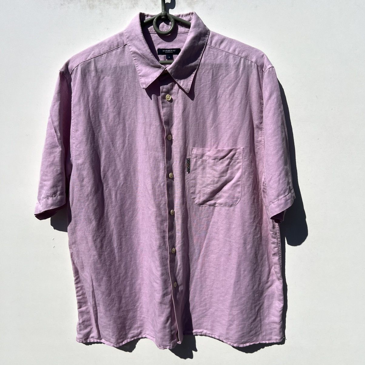 Burberry Burberry Linen shirt vintage Size US L / EU 52-54 / 3 - 1 Thumbnail