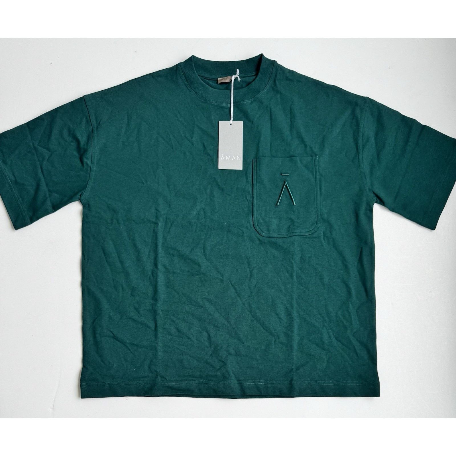 Other Aman Essentials Unisex Oversized Pocket Tee -Dark Green M Size US M / EU 48-50 / 2 - 1 Thumbnail