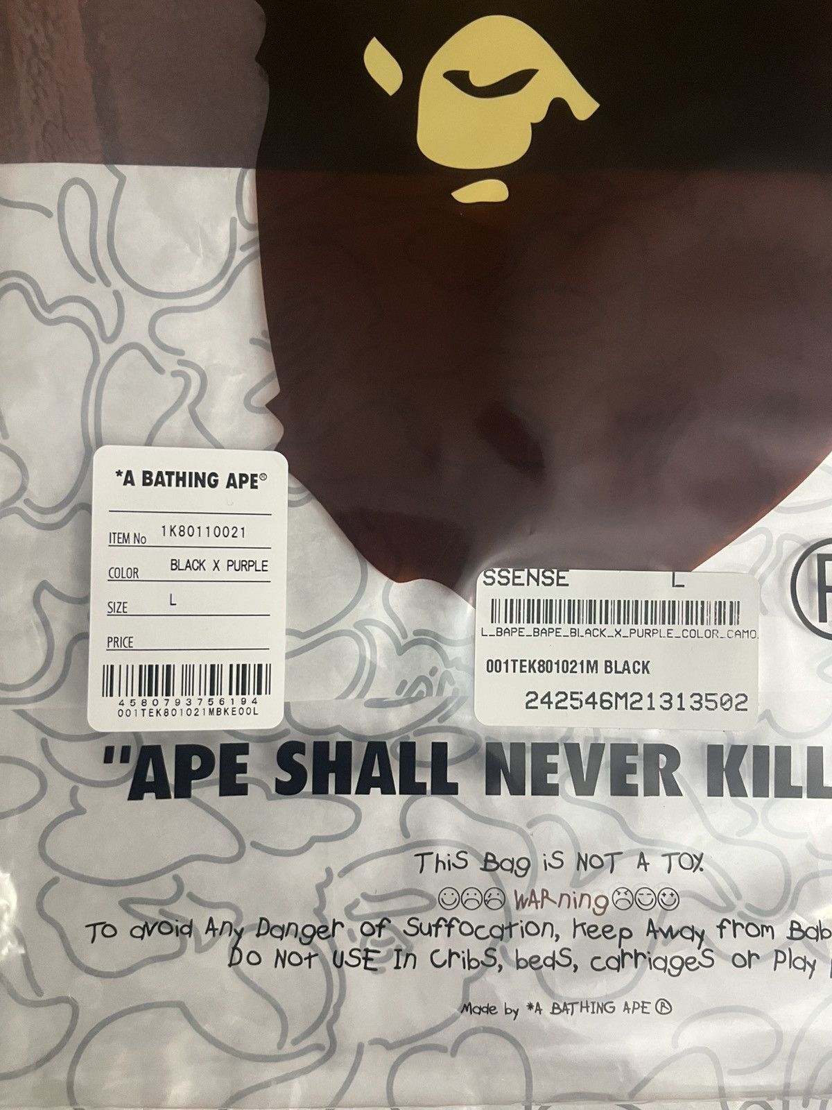 Bape A Bathing Ape BAPE ABC Camo Rebuild Shark Split Tee Sz Large Size US L / EU 52-54 / 3 - 11 Thumbnail