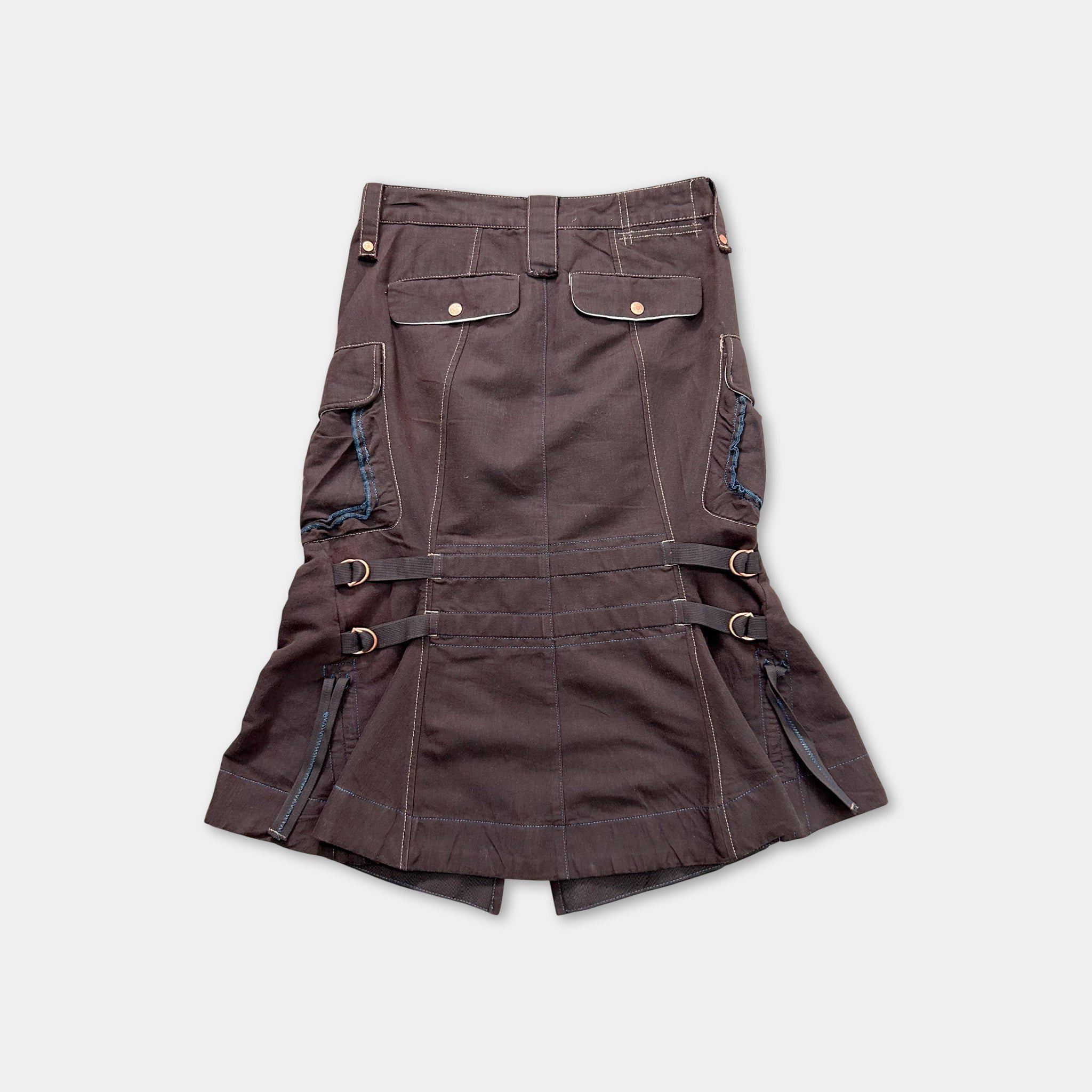 Marithe + Francois Girbaud Marithé + François Girbaud Cargo Brown Skirt Size 26" / US 2 / IT 38 - 5 Thumbnail