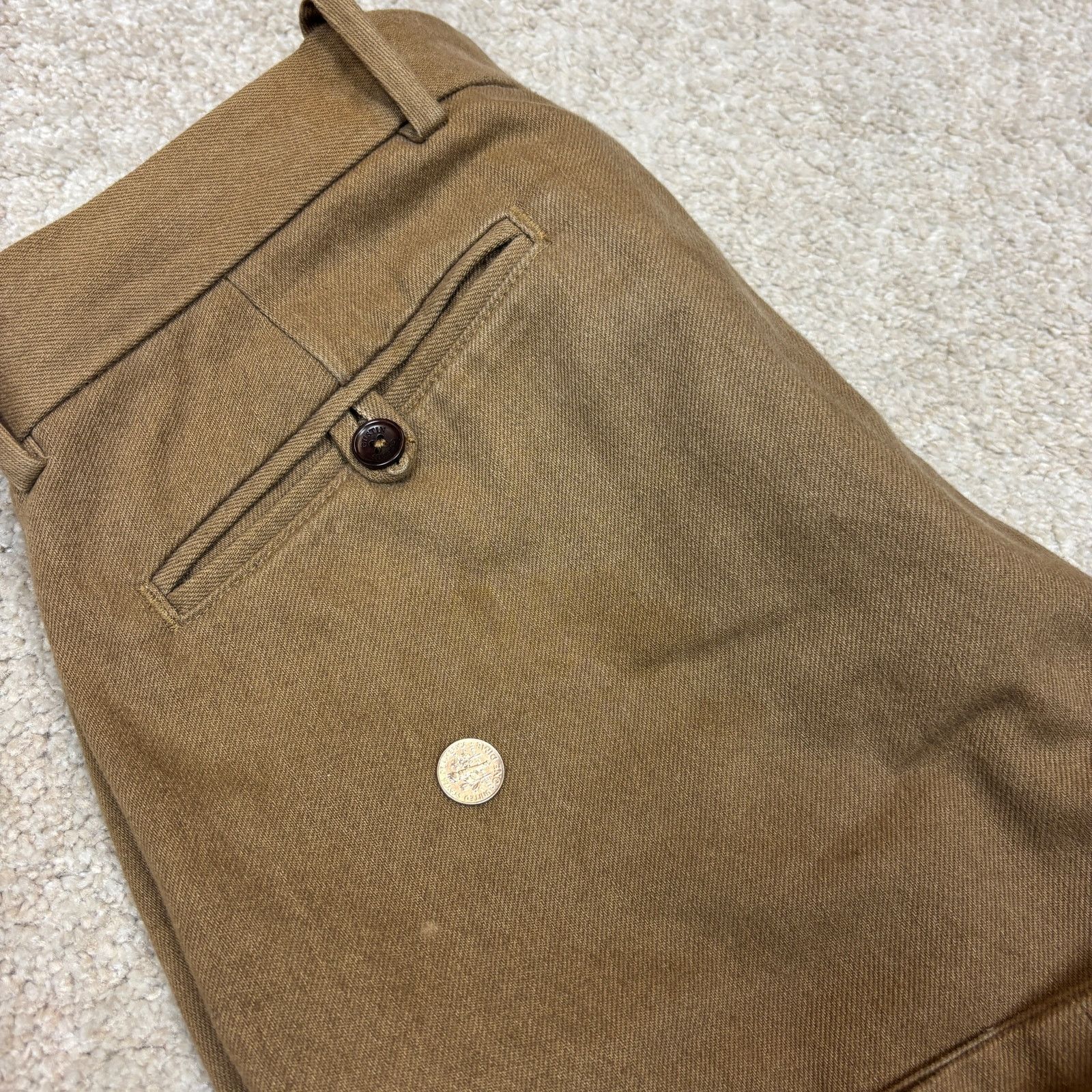 Gustin Gustin California Slim Washed Brown Pants Men's 34x34 Size US 34 / EU 50 - 12 Thumbnail