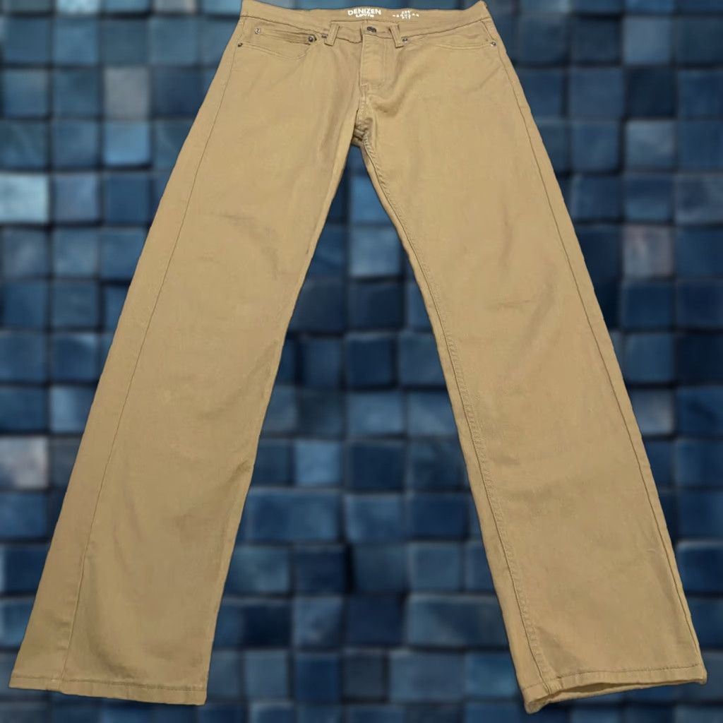 Levi's Levi's Denizen Jeans Mens 34x34 Beige Regular Mid Rise Straight 5-Pocket Cotton Logo Size US 34 / EU 50 - 1 Thumbnail