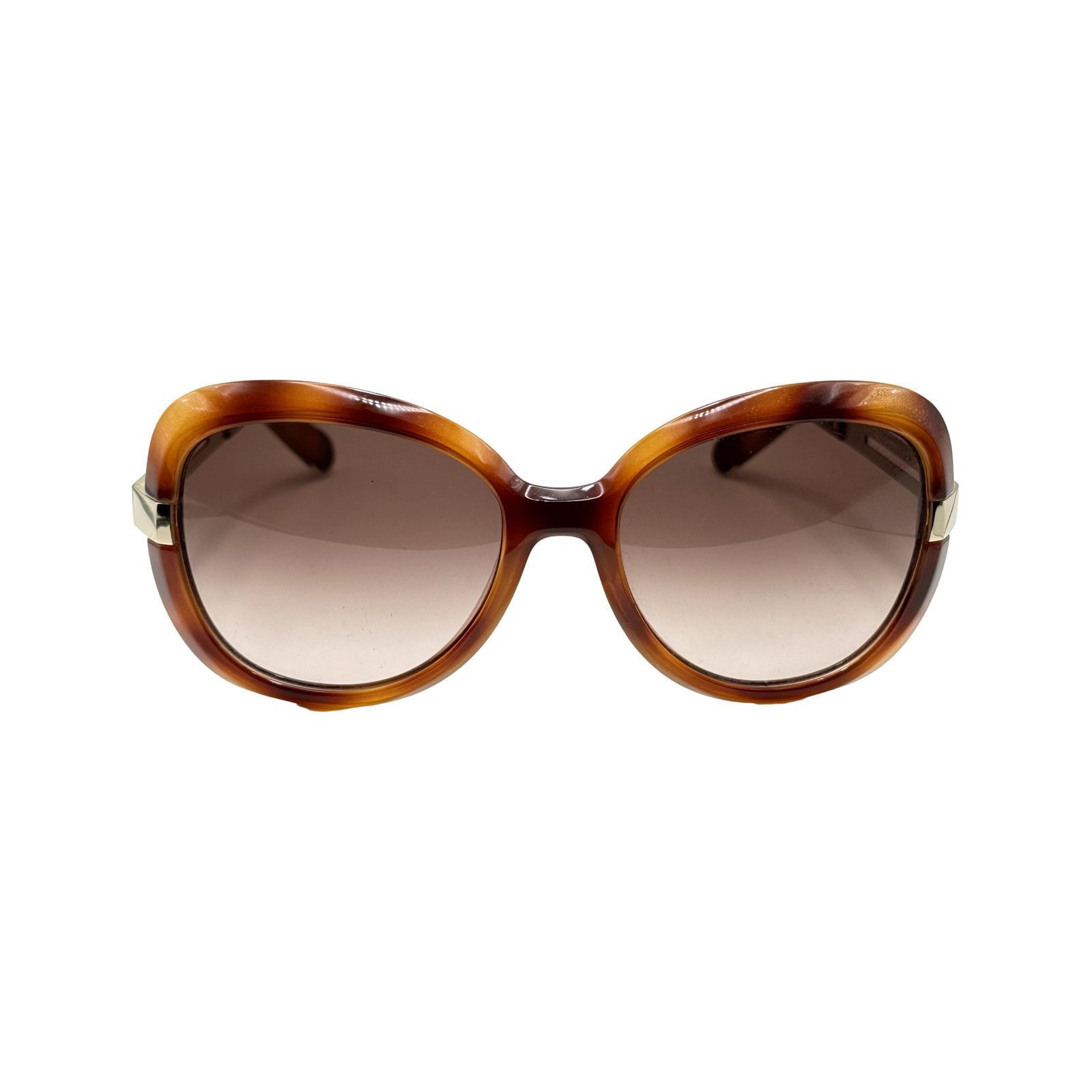 Chloe Chloe Oval Sunglasses Tortoise Shell Gradient Amber CE706S Size ONE SIZE - 1 Thumbnail