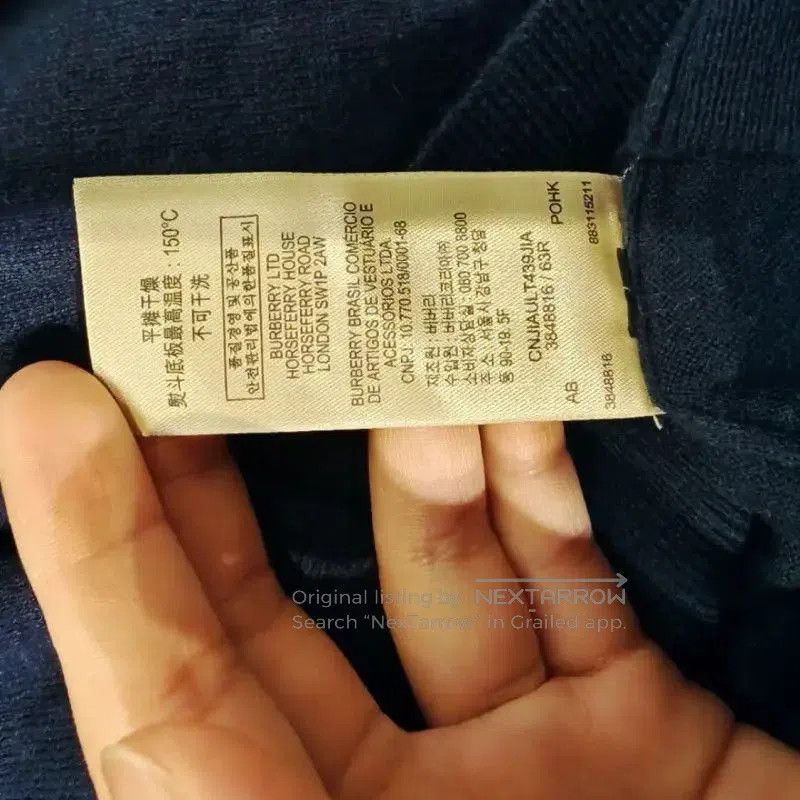 Burberry Burberry Women's Navy Wool Sweater. Size L / US 10 / IT 46 - 7 Thumbnail