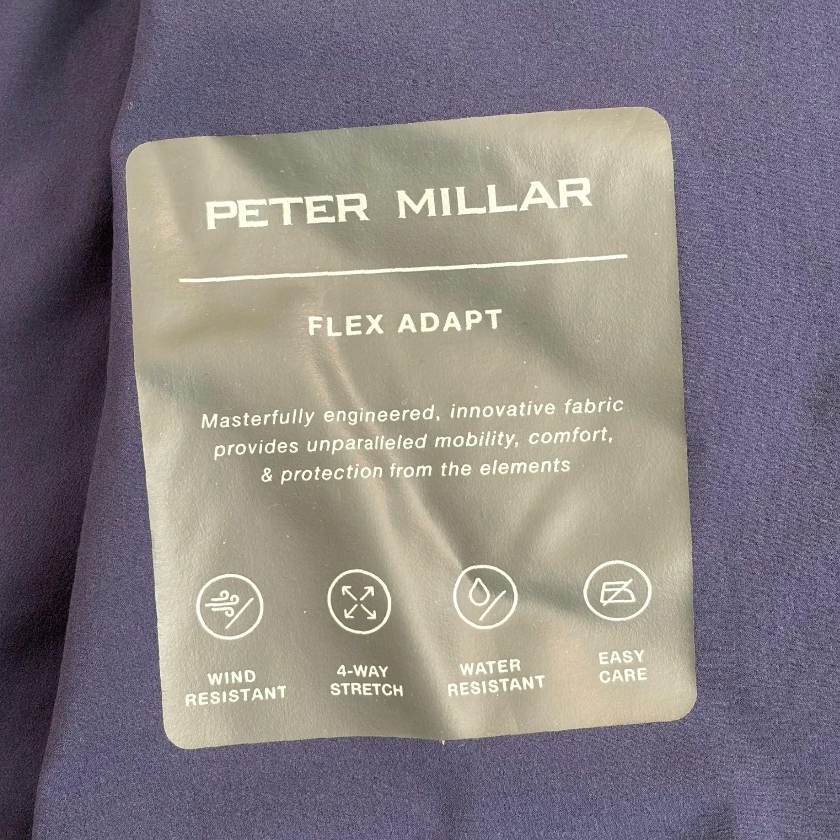 Peter Millar Peter Millar Flex Adapt Windcheater Shell Jacket Navy Men M Regular Zip Full Zip 4-Way Stretch Windbreaker Casual Workwear Golf Walking NWT Size US M / EU 48-50 / 2 - 6 Thumbnail