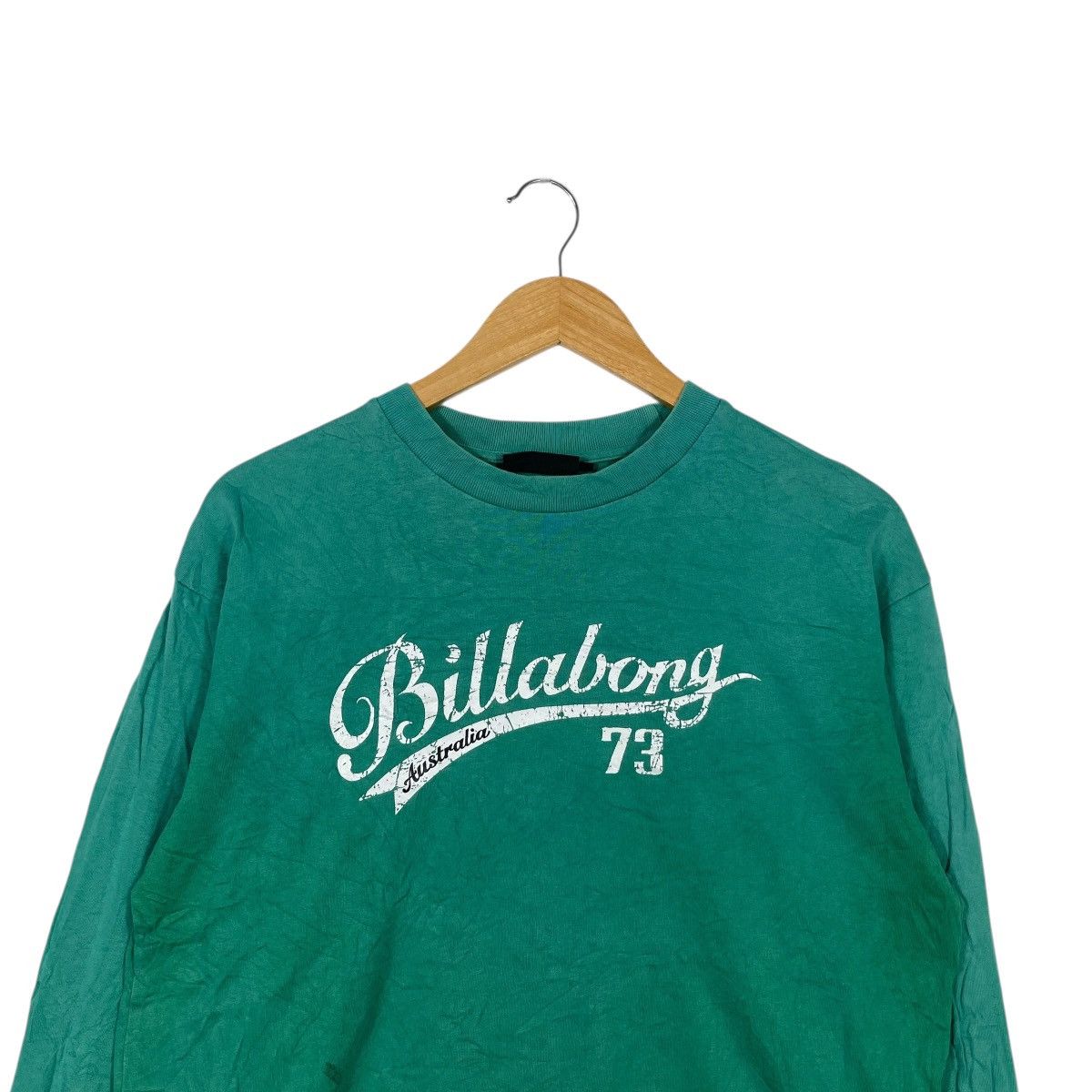 Billabong Billabong Australia 73 Long Sleeve T-Shirt Green Spellout Size US L / EU 52-54 / 3 - 2 Thumbnail