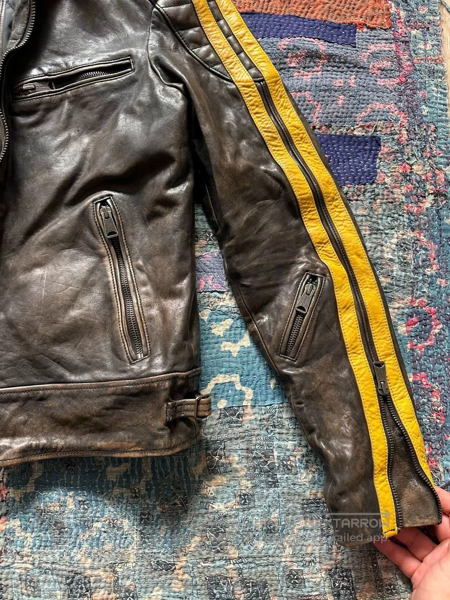 RRL Ralph Lauren raloh lauren motorcycle leather jacket. Size US S / EU 44-46 / 1 - 8 Thumbnail