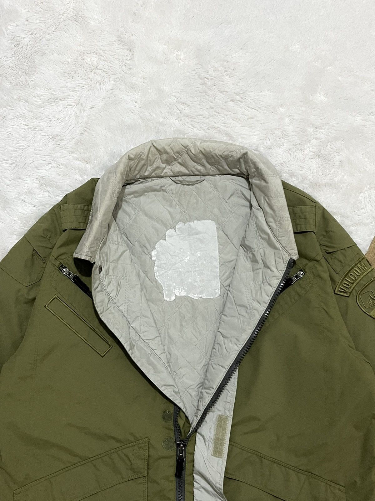 Other Volcom Nations Insulated Military Jacket Olive Y2K Utility Size US L / EU 52-54 / 3 - 4 Thumbnail
