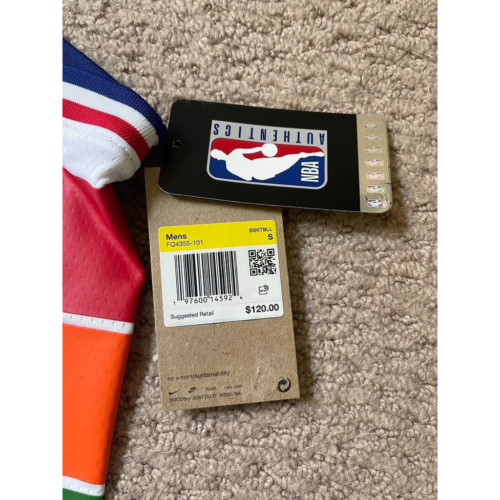 Nike Nike Embiid Philadelphia 76ers Sixers Spectrum Jersey Mens S Size US S / EU 44-46 / 1 - 4 Thumbnail