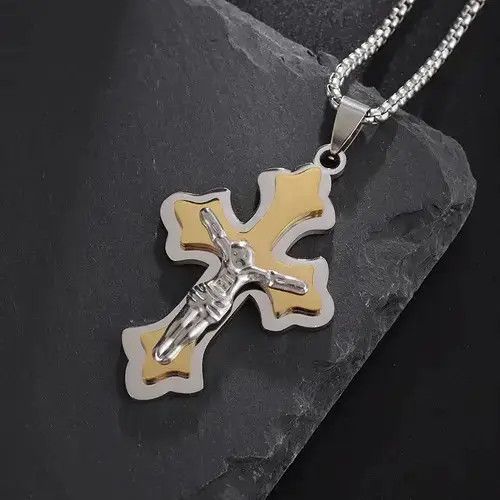 VIBE Multilayer Good Friday Cross Necklace Size ONE SIZE - 3 Thumbnail