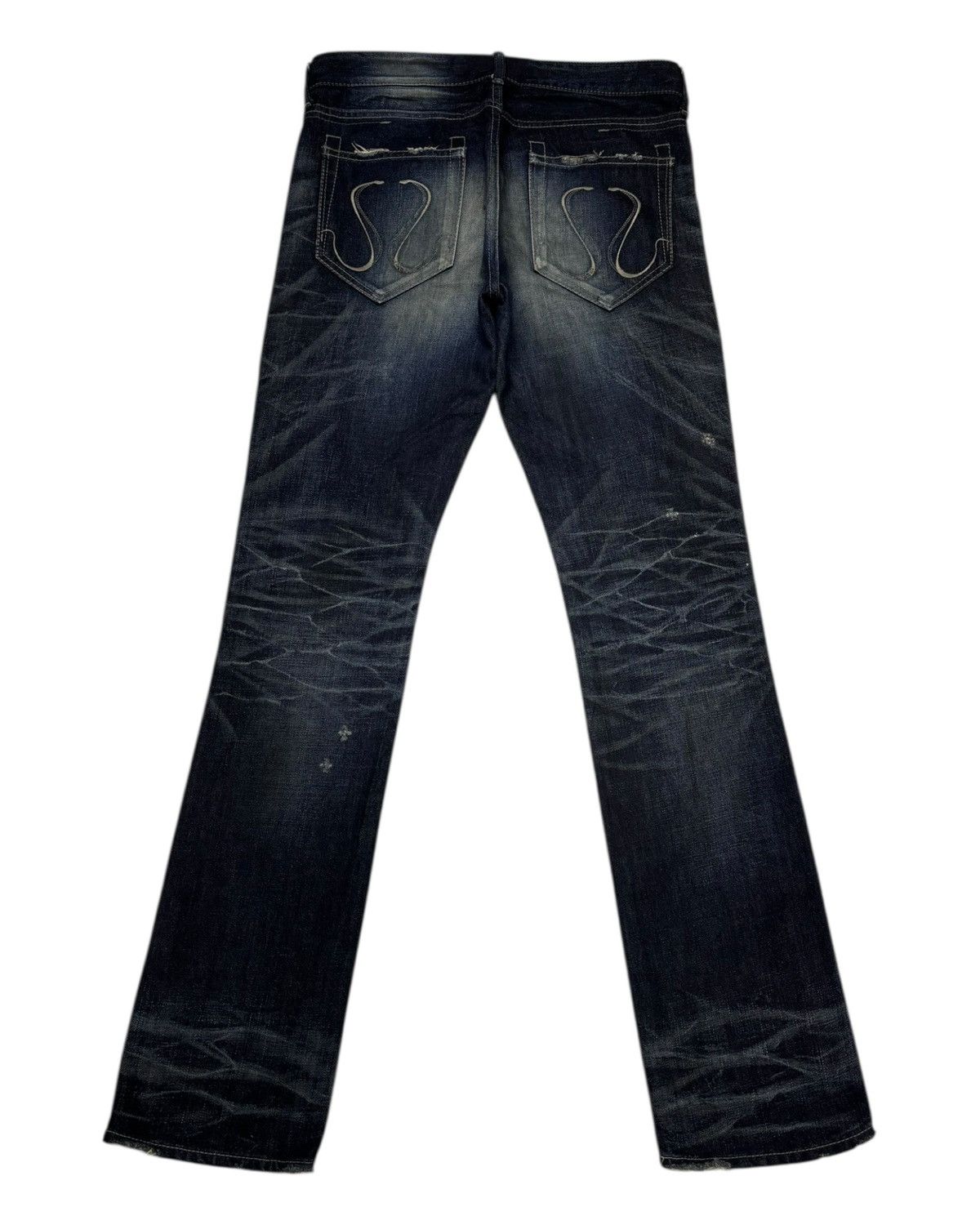 CIVARIZE × Japanese Brand × Undercover CIVARIZE CLAWMARK SLIM FLARE JEANS DISTRESSED DENIM Size US 31 - 2 Thumbnail