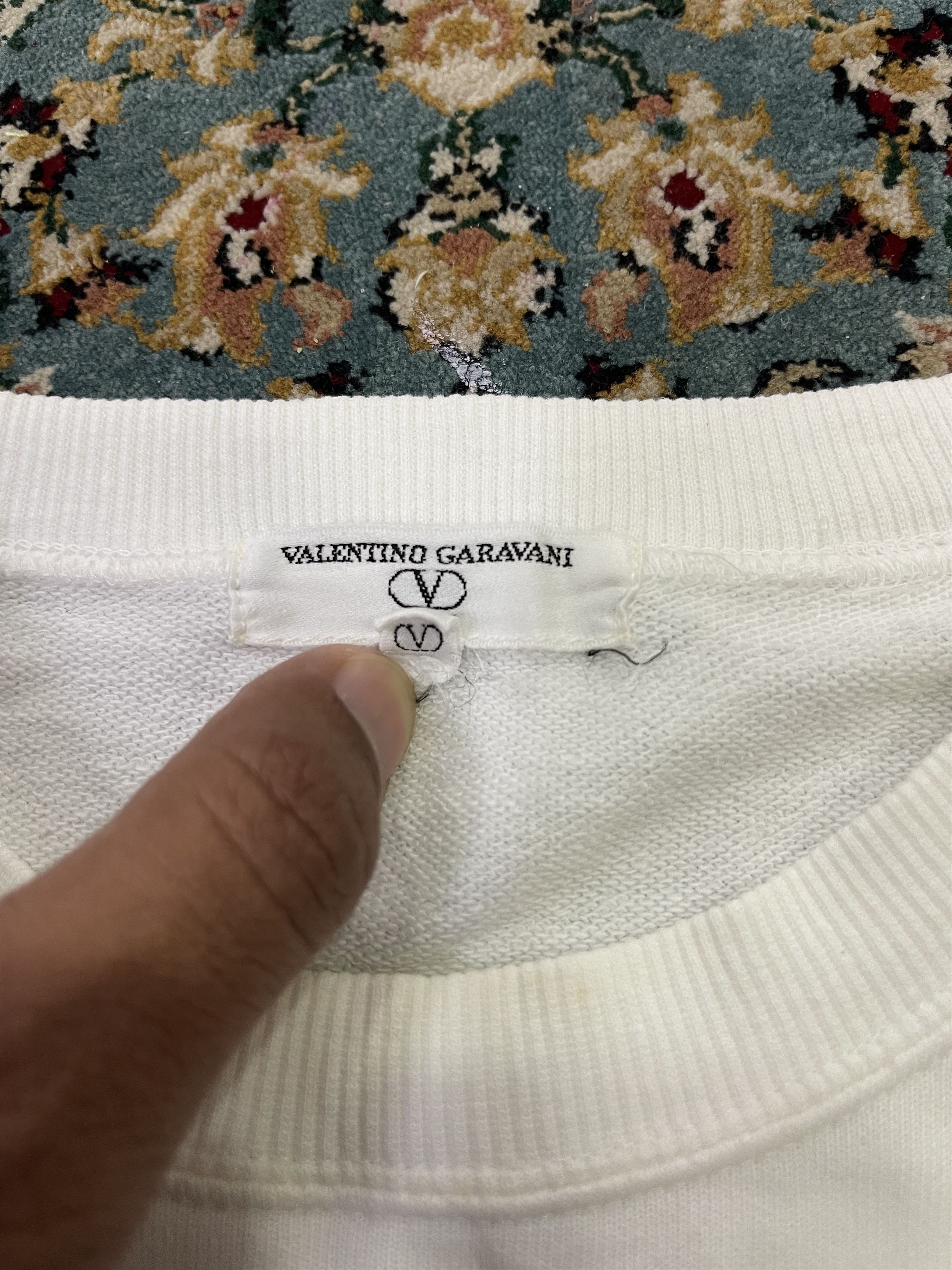 Valentino Vtg Valentino Garavani Sports White Jumper Pullover Size US M / EU 48-50 / 2 - 3 Thumbnail