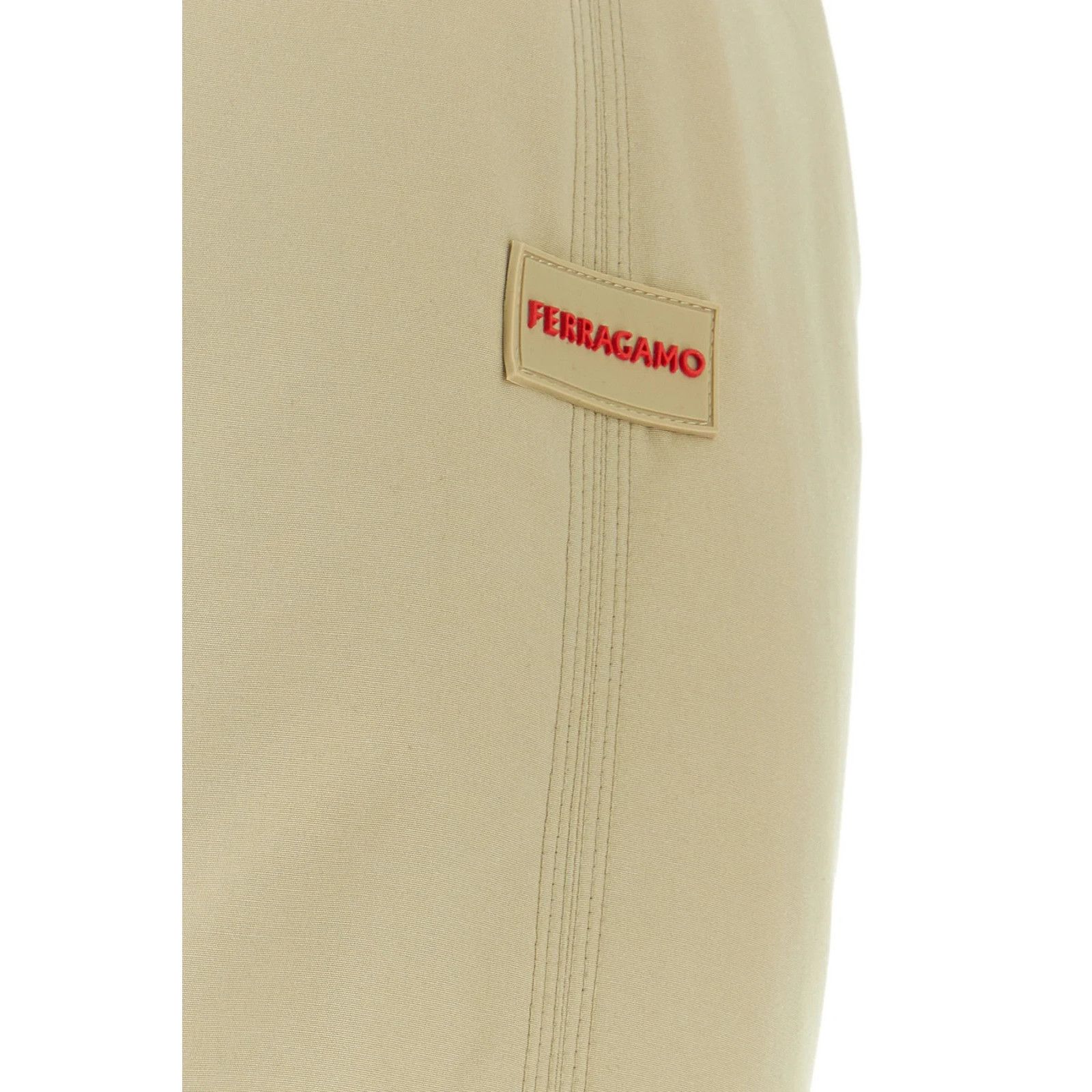 Salvatore Ferragamo FERRAGAMO Beige Polyester Blend Padded Jacket New & Authenti Size US M / EU 48-50 / 2 - 3 Thumbnail