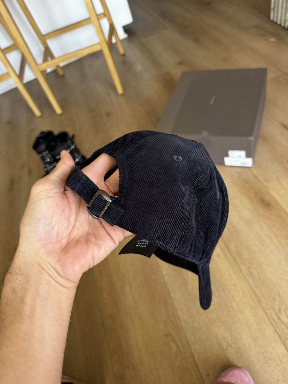 Saint Laurent Paris Corduroy hat Black Size ONE SIZE - 7 Thumbnail