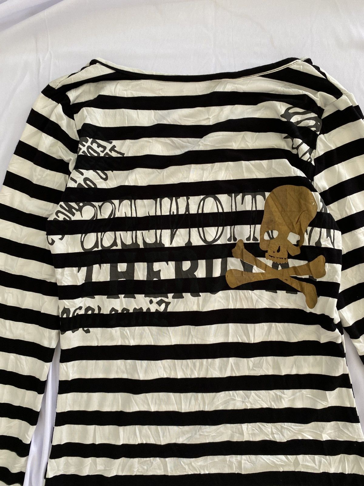 Le Grande Bleu (L.G.B.) Y2k grunge style longgsleeve skull shirt Size XS / US 0-2 / IT 36-38 - 11 Thumbnail