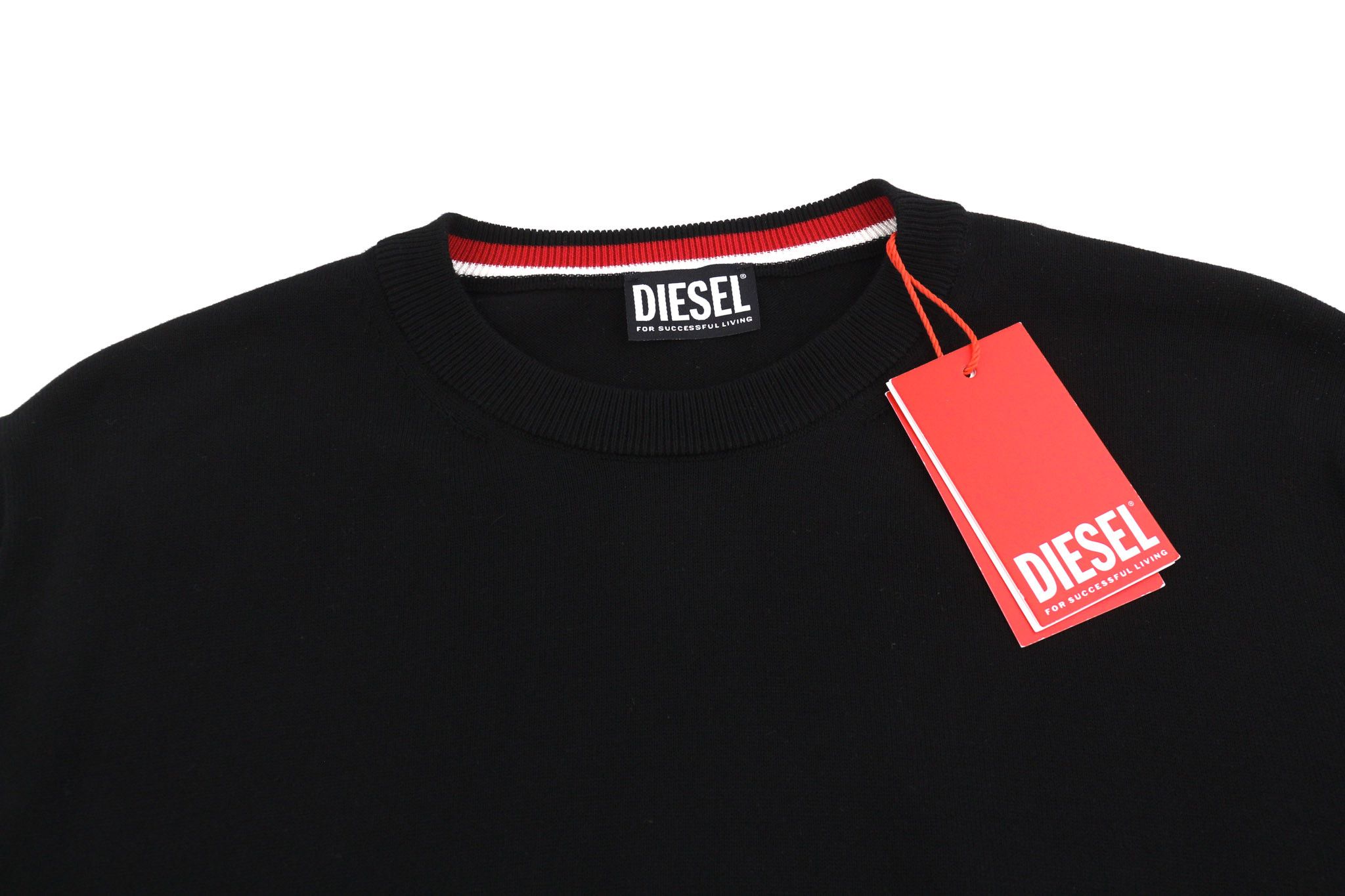 Diesel K-YONKERS M Black Crew Neck Tight-Knit Logo 40389 Size US M / EU 48-50 / 2 - 4 Thumbnail